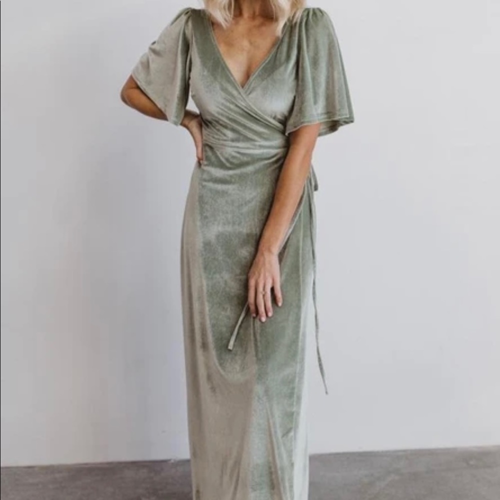 Balticborn Meghan velvet wrap dress